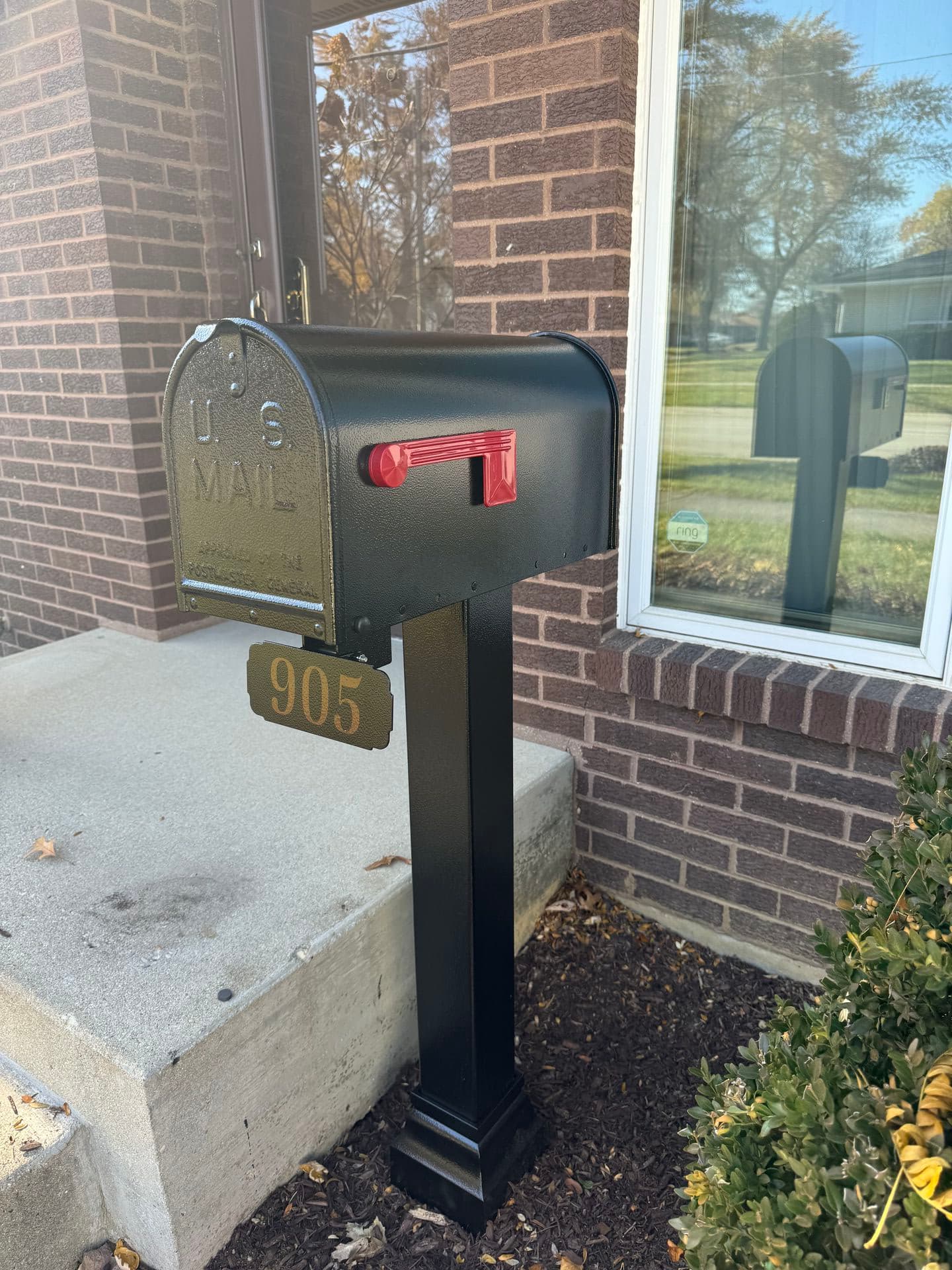 Premium mailbox with decorative post installed by OnlyMailboxes