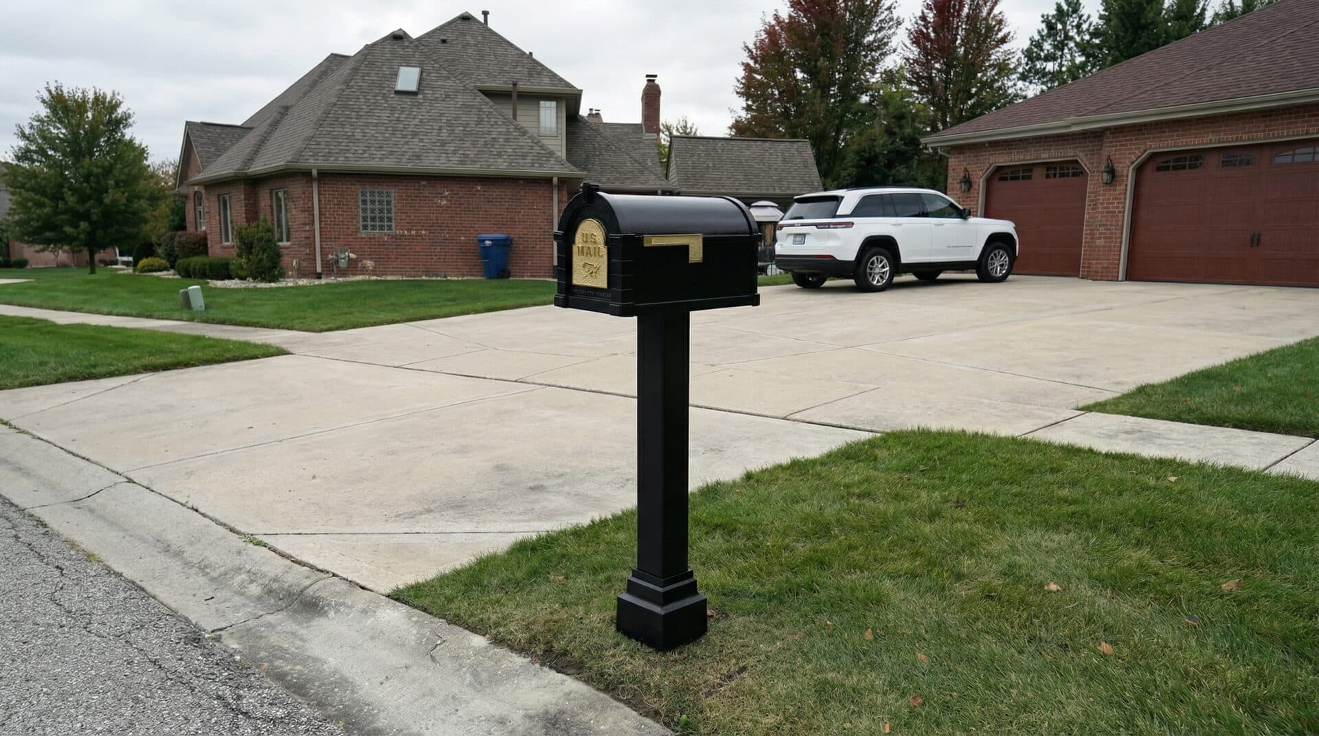 Bronze cast aluminum mailbox installation completed in Joliet, IL
